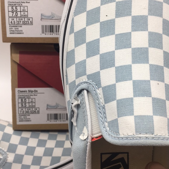 VANS CLASSIC SLIP-ON Checkerboard Baby Blue wmns - Picture 13 of 16